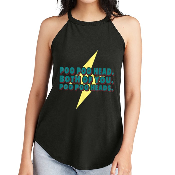 Poo Poo Heads Both Of You Poo Poo Heads Women's Perfect Tri Rocker Tank