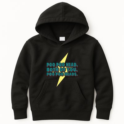 Poo Poo Heads Both Of You Poo Poo Heads Kids Hoodie