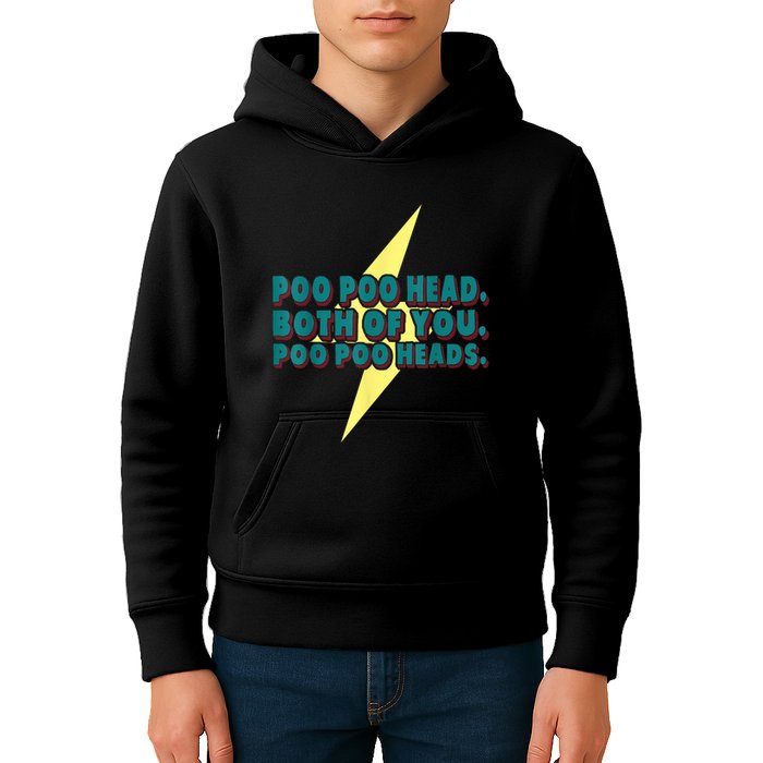 Poo Poo Heads Both Of You Poo Poo Heads Kids Hoodie
