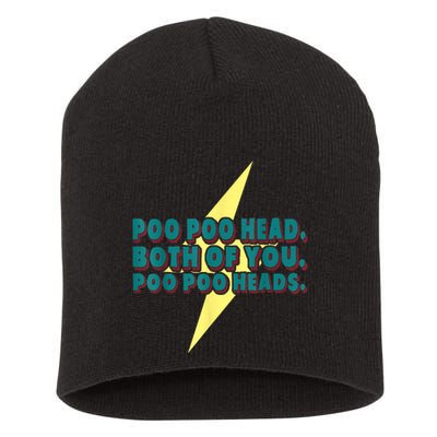Poo Poo Heads Both Of You Poo Poo Heads Short Acrylic Beanie