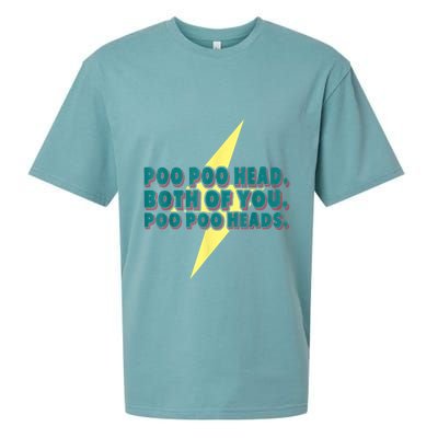 Poo Poo Heads Both Of You Poo Poo Heads Sueded Cloud Jersey T-Shirt