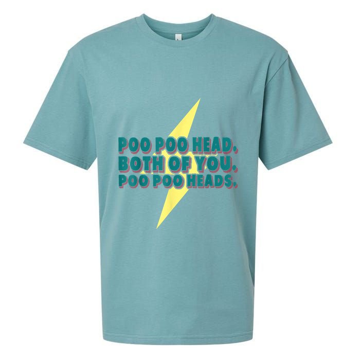Poo Poo Heads Both Of You Poo Poo Heads Sueded Cloud Jersey T-Shirt