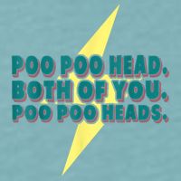 Poo Poo Heads Both Of You Poo Poo Heads Sueded Cloud Jersey T-Shirt