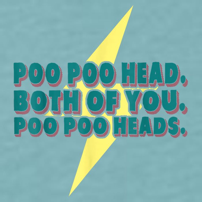 Poo Poo Heads Both Of You Poo Poo Heads Sueded Cloud Jersey T-Shirt