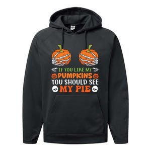 Pumpkin Pie Halloween Performance Fleece Hoodie