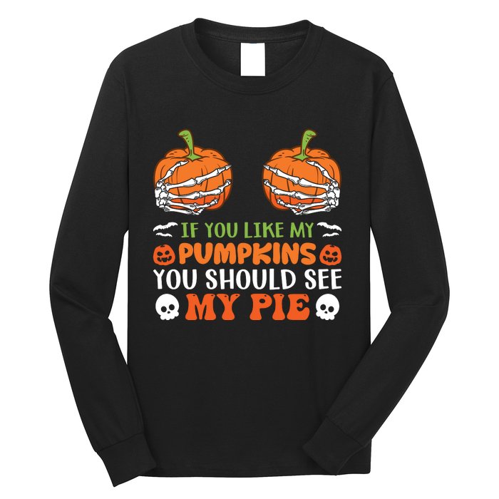 Pumpkin Pie Halloween Long Sleeve Shirt