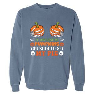 Pumpkin Pie Halloween Garment-Dyed Sweatshirt