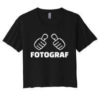 Photographer Women's Crop Top Tee