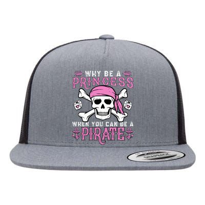 Pirate Princess Halloween Costume Flat Bill Trucker Hat