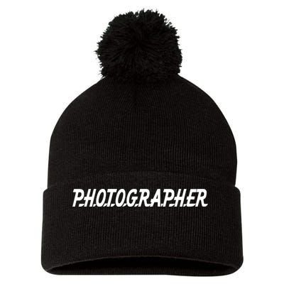 Photographer Pom Pom 12in Knit Beanie