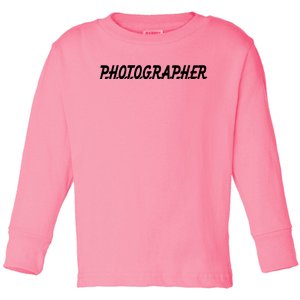 Photographer Toddler Long Sleeve Shirt