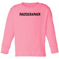 Photographer Toddler Long Sleeve Shirt