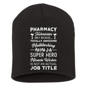 Pharmacist Pharmacy Hero Tech Medicine Pharmacy Technician Short Acrylic Beanie