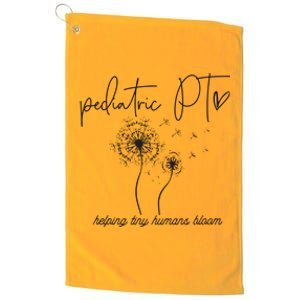 Pediatric PT Helping Tiny Human Bloom Physical Therapist Platinum Collection Golf Towel