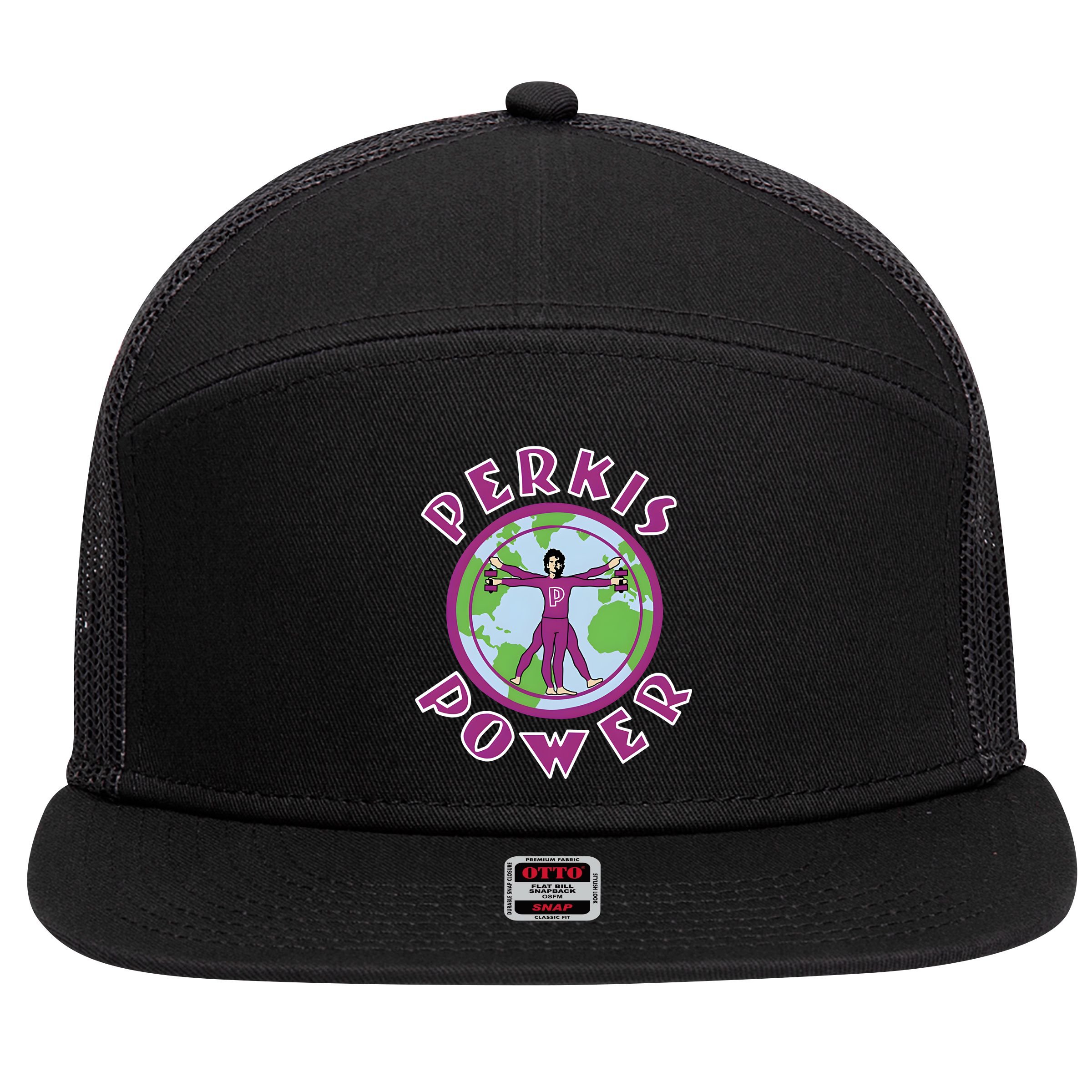Perkis Power Heavyweights Camp Hope 7 Panel Mesh Trucker Snapback Hat