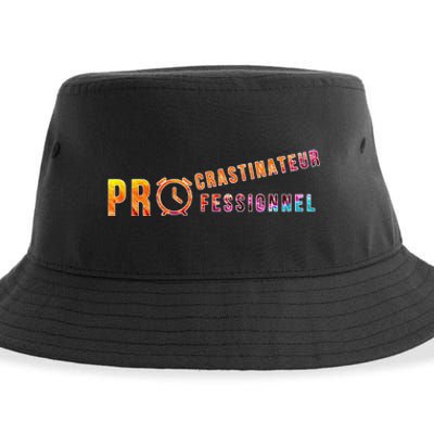 Procrastinateur Professionnel Humour DrôLe Procrastinateur Sustainable Bucket Hat