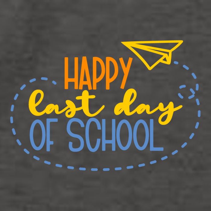 Paper Plane Happy Last Day Of School Vector Backpack