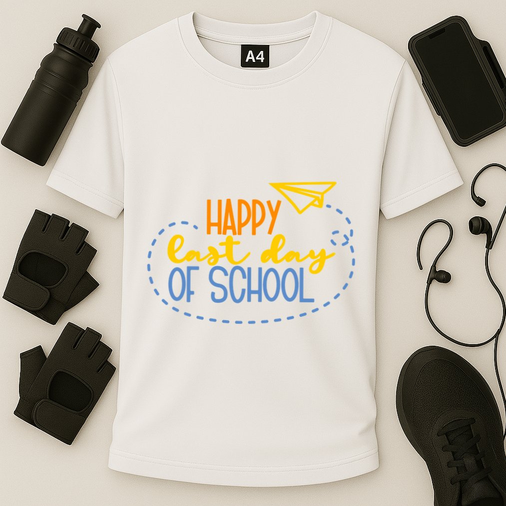 Paper Plane Happy Last Day Of School Performance Shirt