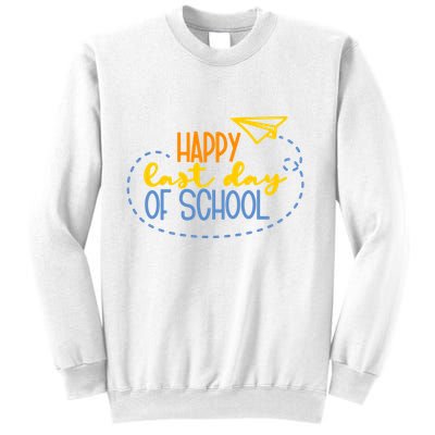 Paper Plane Happy Last Day Of School Sweatshirt