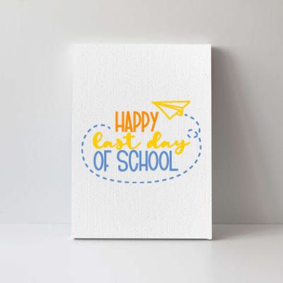 Paper Plane Happy Last Day Of School Canvas