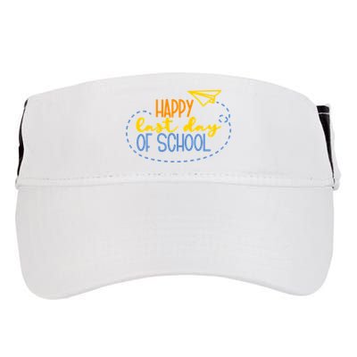 Paper Plane Happy Last Day Of School Adult Drive Performance Visor