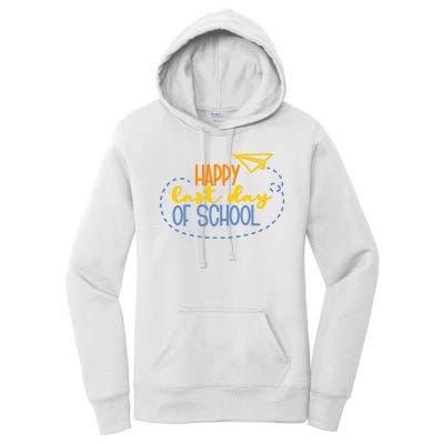 Paper Plane Happy Last Day Of School Women's Pullover Hoodie