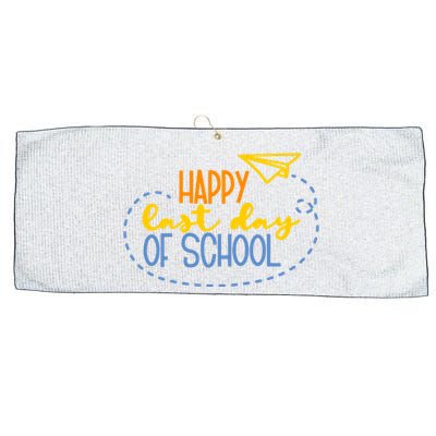 Paper Plane Happy Last Day Of School Large Microfiber Waffle Golf Towel