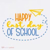 Paper Plane Happy Last Day Of School Poster
