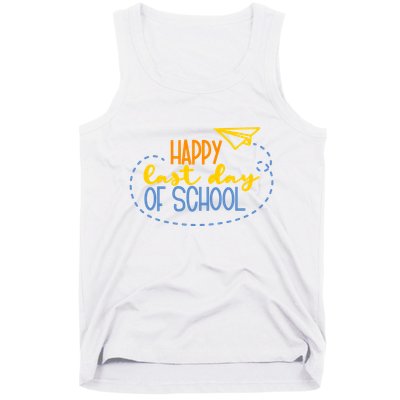 Paper Plane Happy Last Day Of School Tank Top