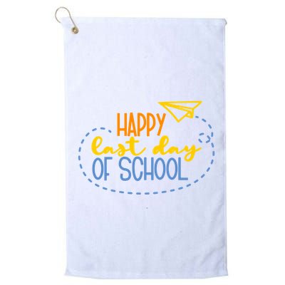 Paper Plane Happy Last Day Of School Golf Towel