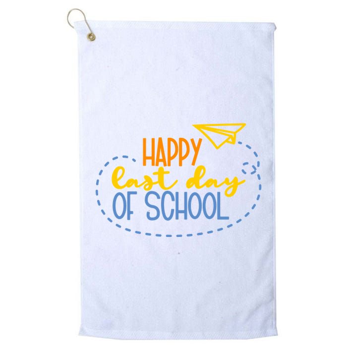 Paper Plane Happy Last Day Of School Golf Towel