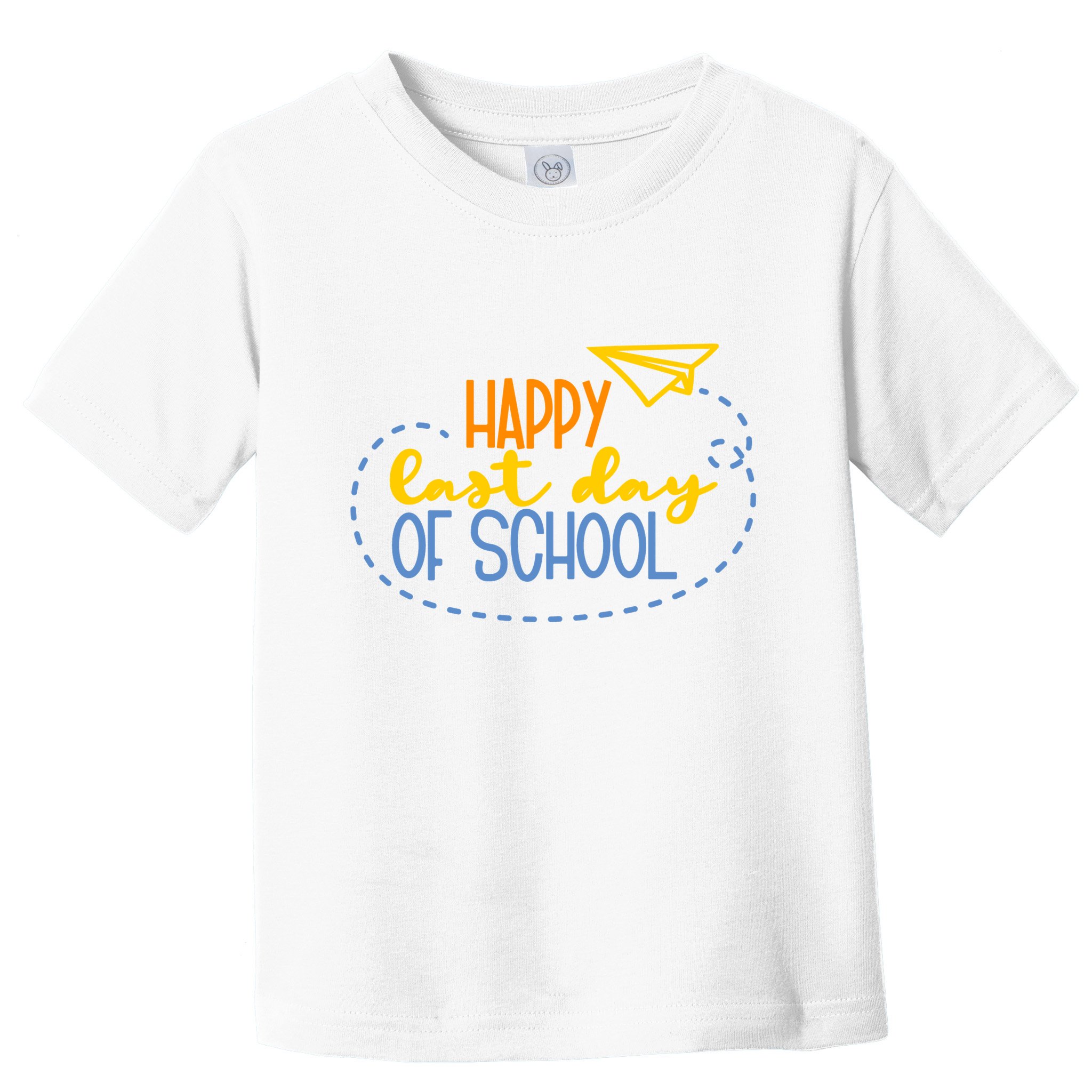 Paper Plane Happy Last Day Of School Toddler T-Shirt