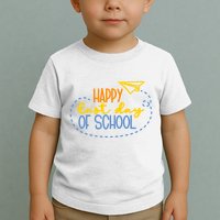 Paper Plane Happy Last Day Of School Toddler T-Shirt