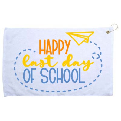 Paper Plane Happy Last Day Of School Grommeted Golf Towel