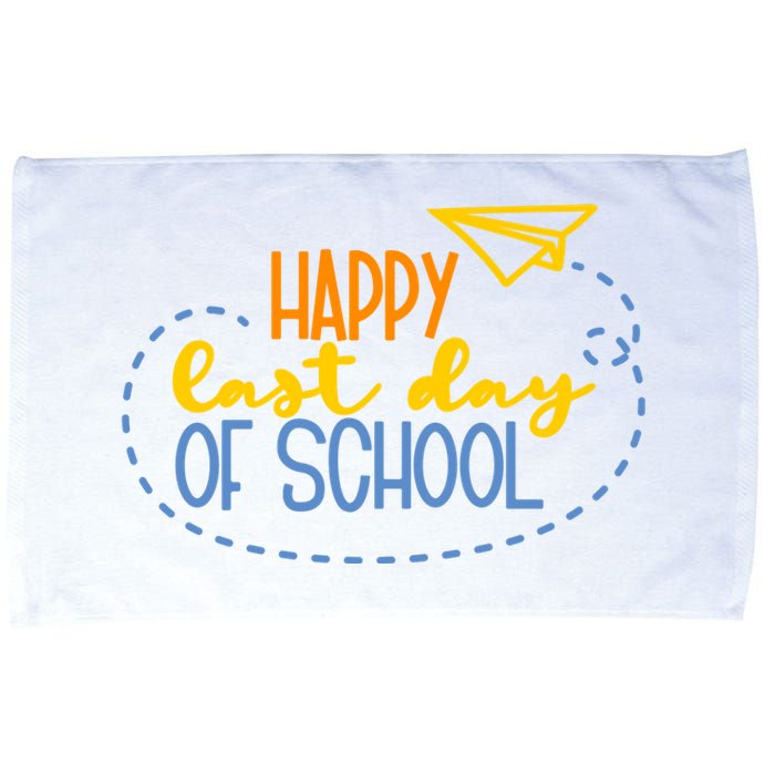 Paper Plane Happy Last Day Of School Microfiber Hand Towel