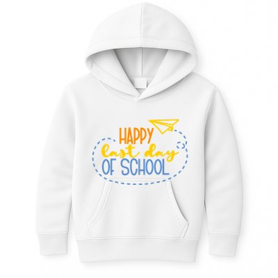 Paper Plane Happy Last Day Of School Kids Hoodie