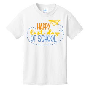 Paper Plane Happy Last Day Of School Kids T-Shirt