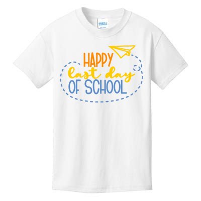 Paper Plane Happy Last Day Of School Kids T-Shirt