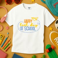 Paper Plane Happy Last Day Of School Kids T-Shirt