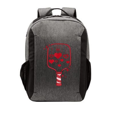 Pickleball Paddle Heart Valentines Day Racquetball Women Vector Backpack