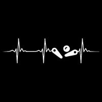 Pinball Player Heartbeat Retro Gamer Pinball Magnet
