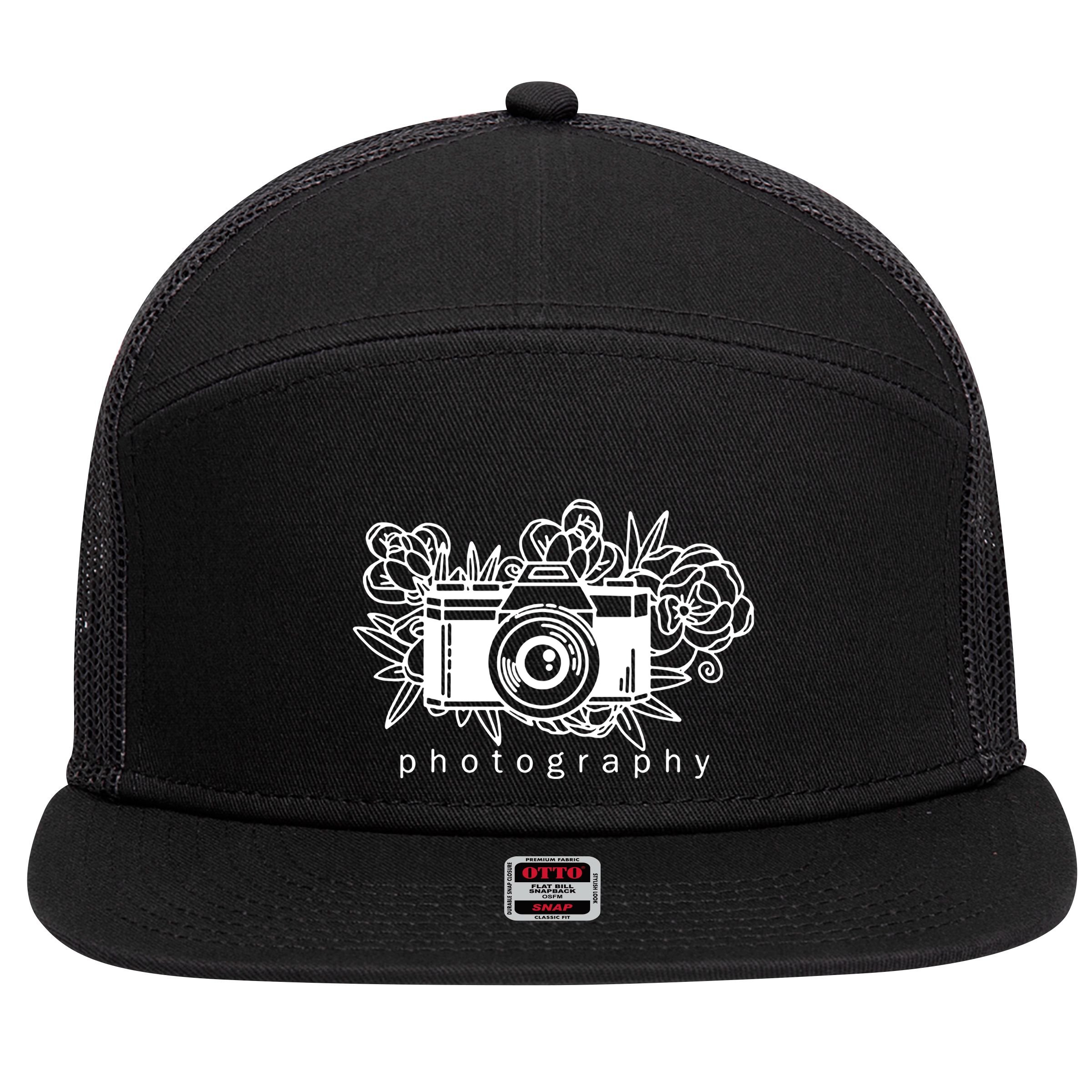 Photography 7 Panel Mesh Trucker Snapback Hat