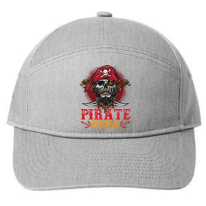 Pirate Papa Halloween Skull Pirate Costume Family 7-Panel Snapback Hat