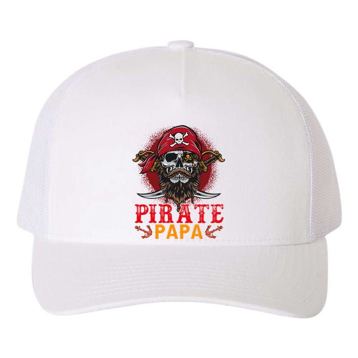 Pirate Papa Halloween Skull Pirate Costume Family Yupoong Adult 5-Panel Trucker Hat