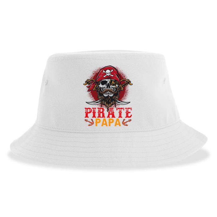 Pirate Papa Halloween Skull Pirate Costume Family Sustainable Bucket Hat