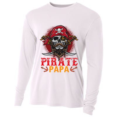 Pirate Papa Halloween Skull Pirate Costume Family Cooling Performance Long Sleeve Crew