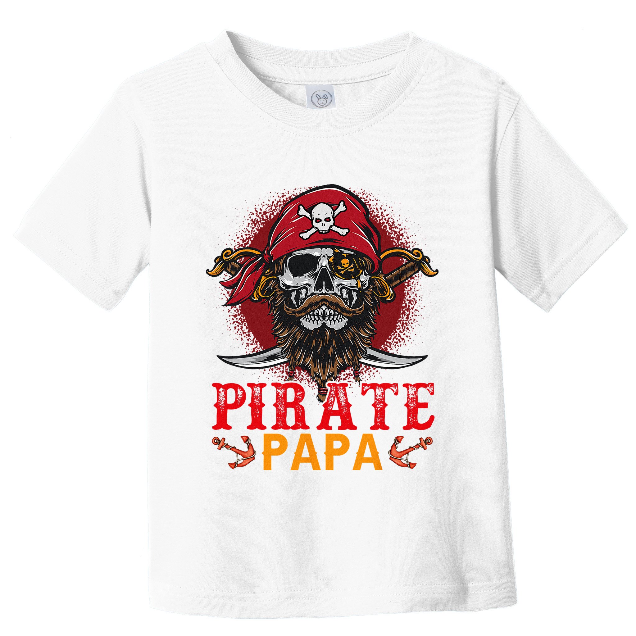 Pirate Papa Halloween Skull Pirate Costume Family Toddler T-Shirt