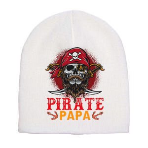 Pirate Papa Halloween Skull Pirate Costume Family Short Acrylic Beanie