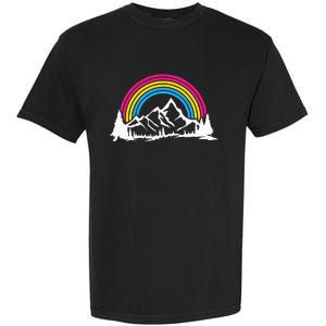 Pan Pride Hiking Camping Backpacking Outdoor Pansexual LGBT Garment-Dyed Heavyweight T-Shirt