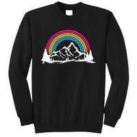 Pan Pride Hiking Camping Backpacking Outdoor Pansexual LGBT Tall Sweatshirt